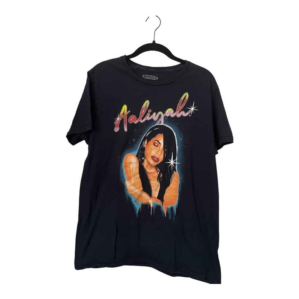 Aaliyah T-shirt Black Medium